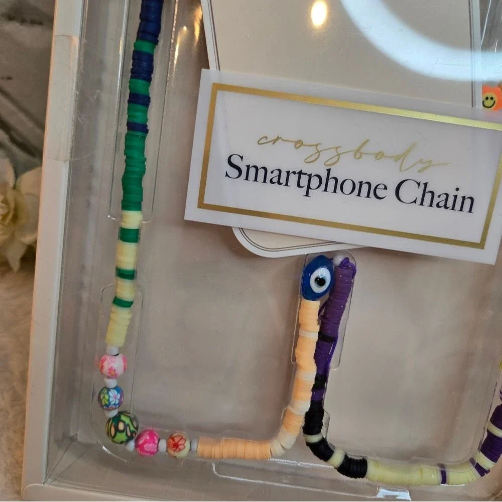 Smartphone Chain Crossbody NEW Vivitar Colorful Beads Lanyard
